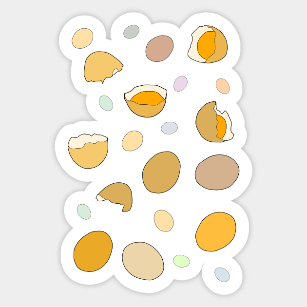 Eggs Sticker by notsniwart